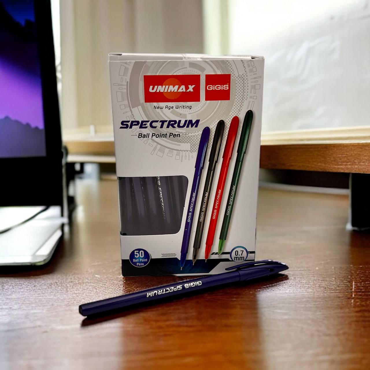  50  pcs Unimax Spectrum Blue pen